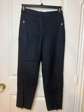 J.Crew black linen blend pants